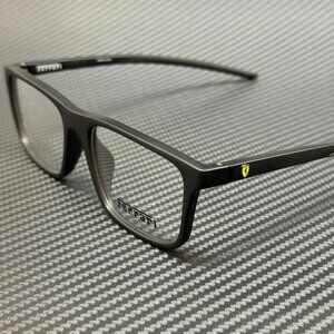 NEW FERRARI FZ8001U Eyeglasses Matte Black 56mm Frames Men’s New Authentic